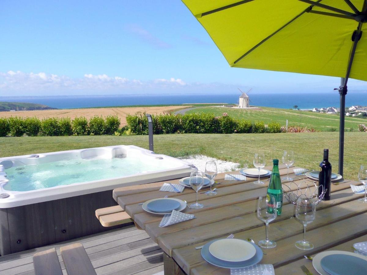 Panoramic Sea View And Jacuzzi, Premium, Telgruc-Sur-Mer Kültér fotó